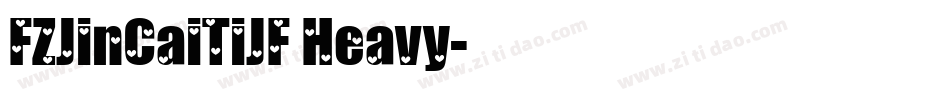 FZJinCaiTiJF Heavy字体转换
